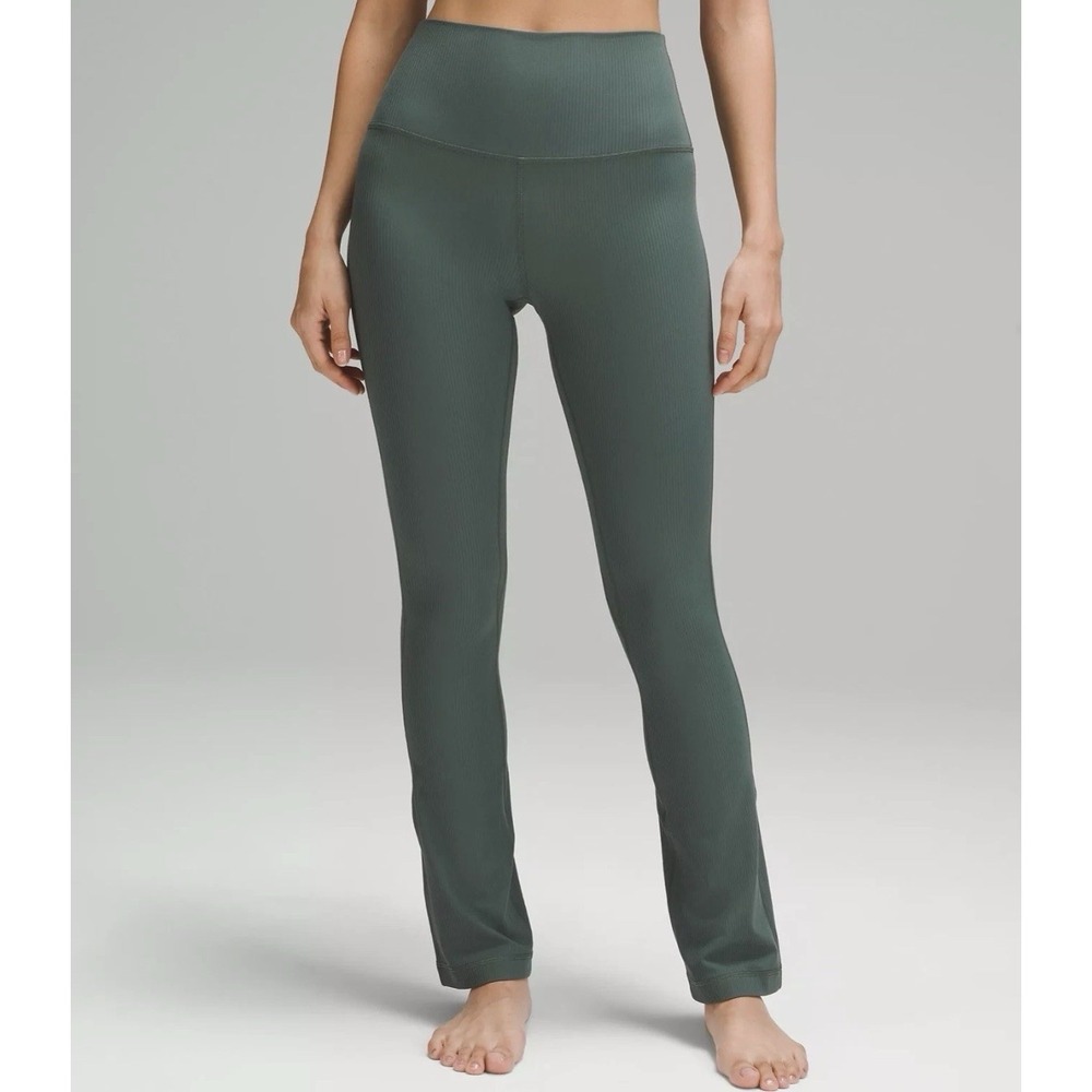 Lululemon Align Ribbed Mini-Flare Pant Green Size 4